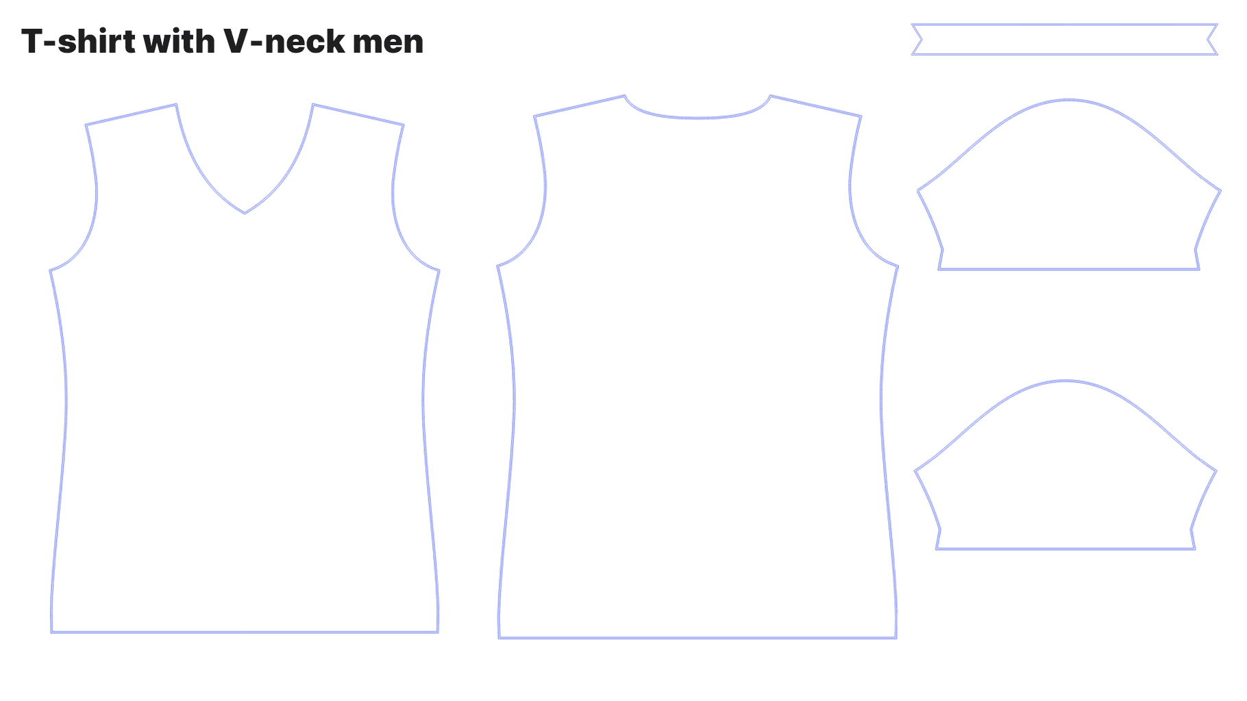 T-Shirt Mockup V-Neck